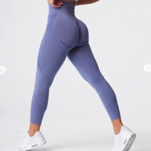 NVGTN Pants - NVGTN Contour Seamless Leggings (Royale) purple color size small workout gym​​